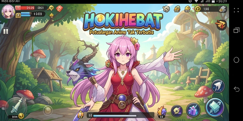 Tampilan gameplay HOKIHEBAT yang seru dan interaktif.