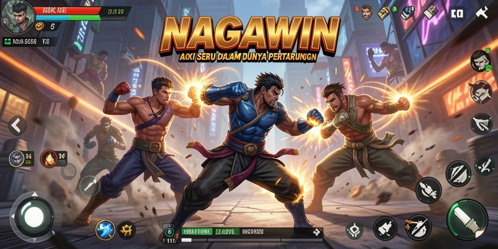 Tangkapan layar menampilkan aksi mendebarkan dalam gameplay NAGAWIN.