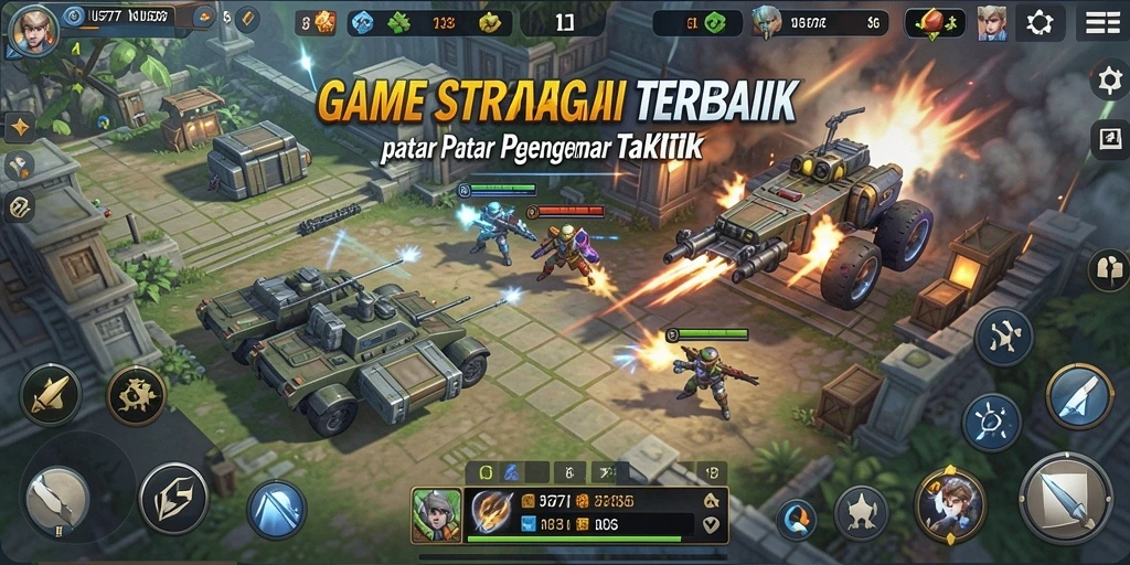 Gambar layar utama UG777 menampilkan strategi bertempur yang intens.