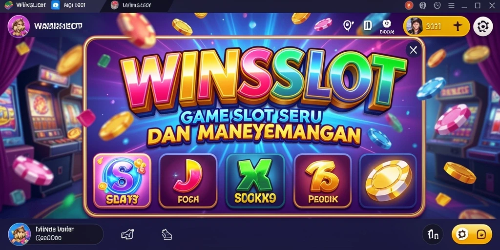 Tampilan utama gameplay WINSLOT yang menampilkan slot interaktif.